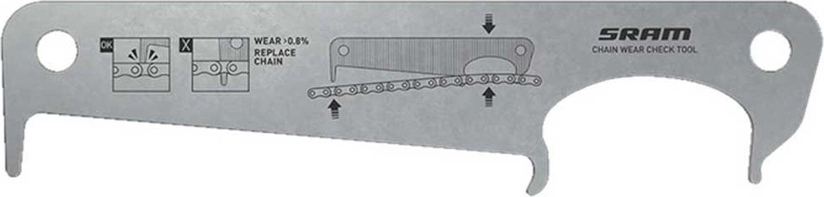 Sram Kettingslijtagemeter Zilver