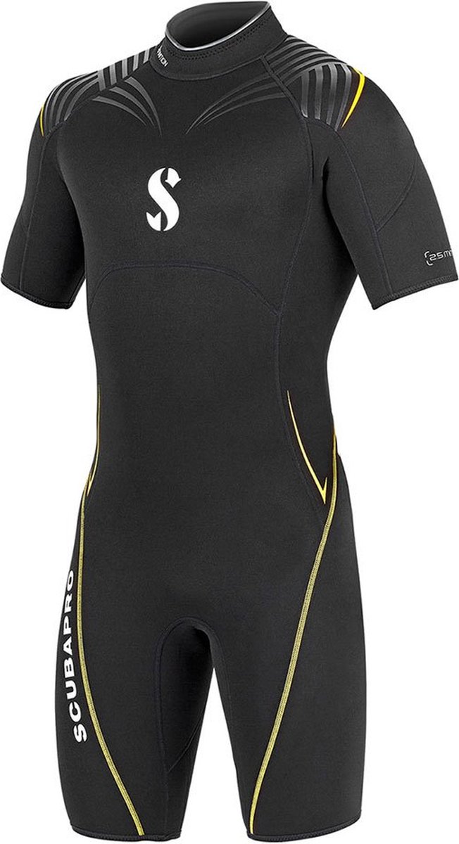 Scubapro Definition 2.5 Mm Shorty Met Korte Mouwen Man Zwart
