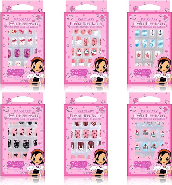 Faux Ongles Pour Enfants Outil De Maquillage De Beauté De Manucure Pour F