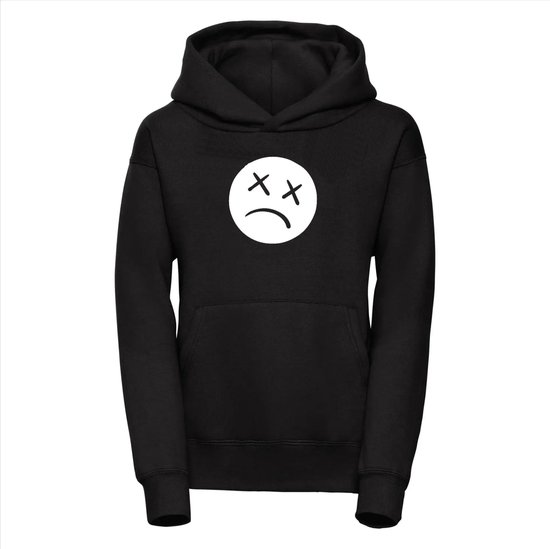 Hoodie - Sweater - Depression - L - Hoodie zwart