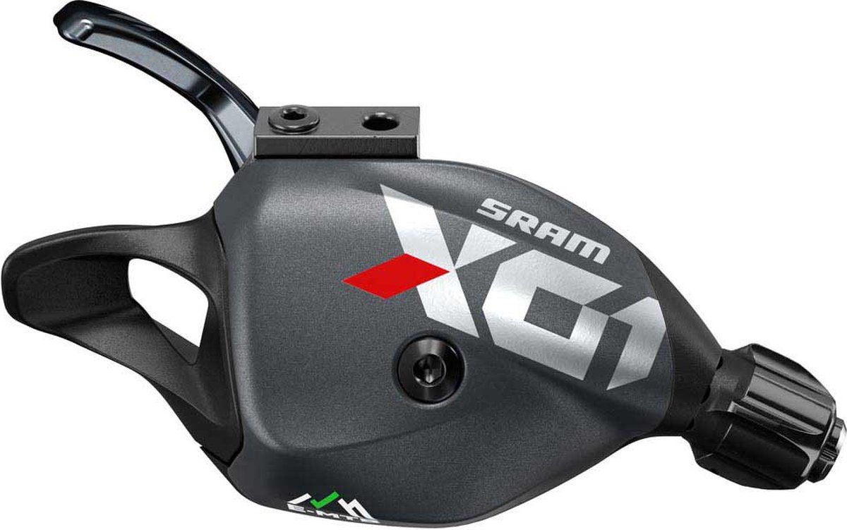 Sram X01 Eagle Single Click Trigger Achter Discrete Klem Rode Shifter Zwart 12s