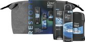 Dove Men+ Care - Trousse de toilette Clean Comfort - Coffret cadeau - Déodorant, Gel douche, Deo Stick - Coffret cadeau