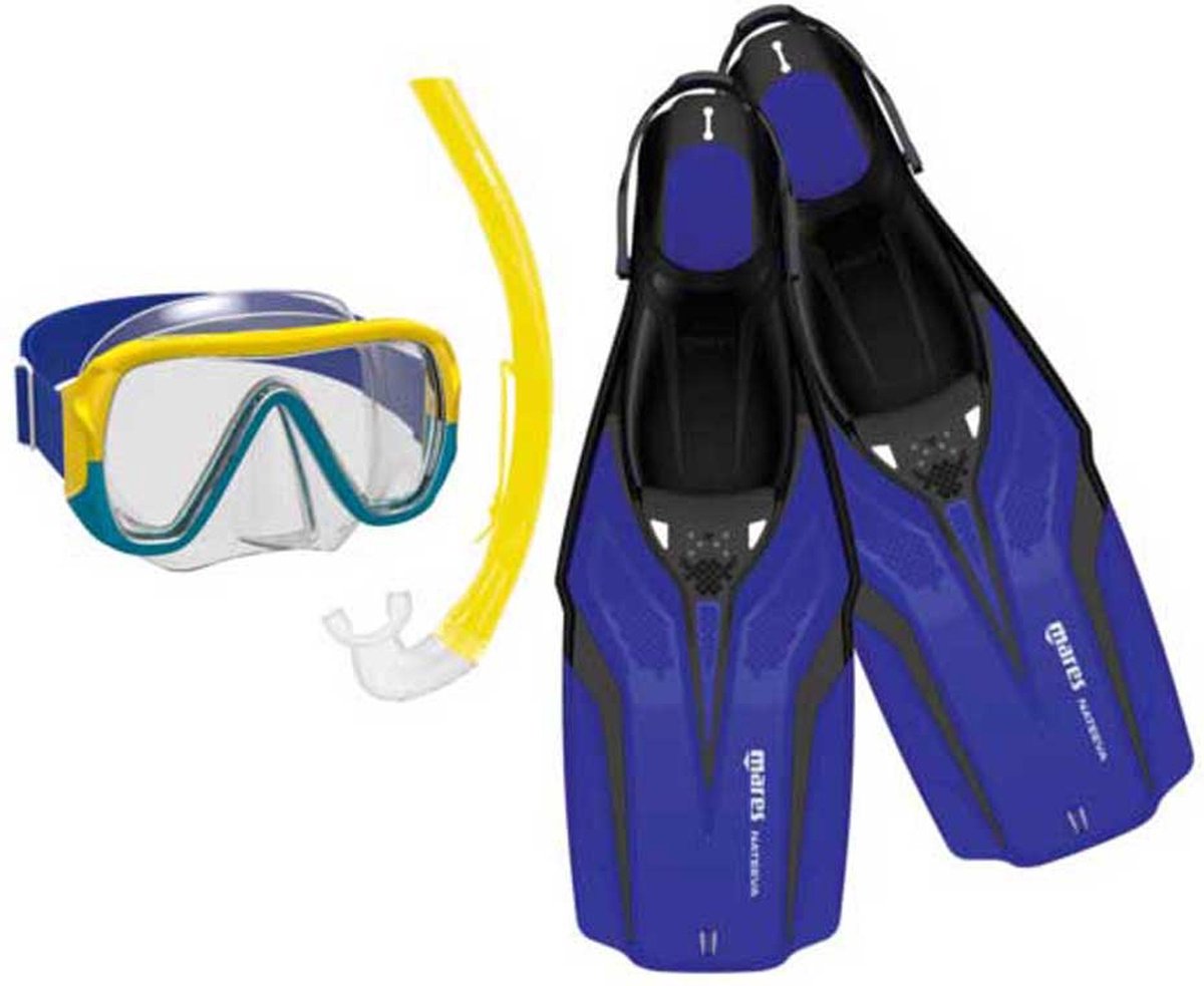 Mares Aquazone Nateeva Keewee Junior Snorkelset Blauw XS
