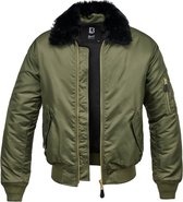 Brandit - MA2 Fur Collar Jacket - 4XL - Olijfgroen