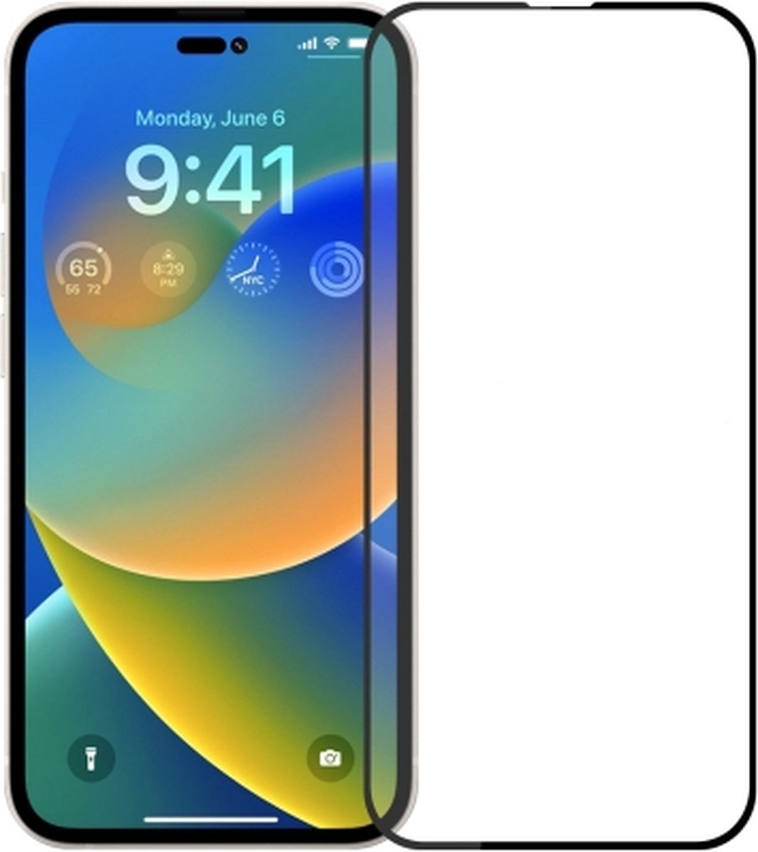 Voor iPhone 15 Pro Max PINWUYO 9H 2.5D Film op volledig scherm van gehard glas (zwart)