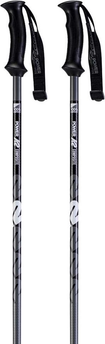 K2 Power Composite Heren Skistok Gunmetal 135 Multicolor