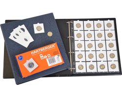 Hartberger 2 Euro Beginset muntalbum inclusief 100 munthouders! - Het muntenalbum voor de verzamelaar van 2 Euro's!  verzamelmap insteek album insteek album munt munten Euromunten