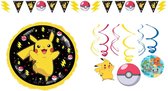 Amscan - Pokemon - vlaggenlijn - Folie ballon - Plafond Swirl decoratie - Versiering - Kinderfeest.