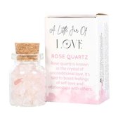 Something Different - Jar of Love Rose Quartz in a Matchbox Kristal - Roze