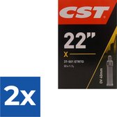 Chambre à Air Cst 22 X1 3/8 (37-501) Dv 40mm Zwart - Pack économique 2 pièces