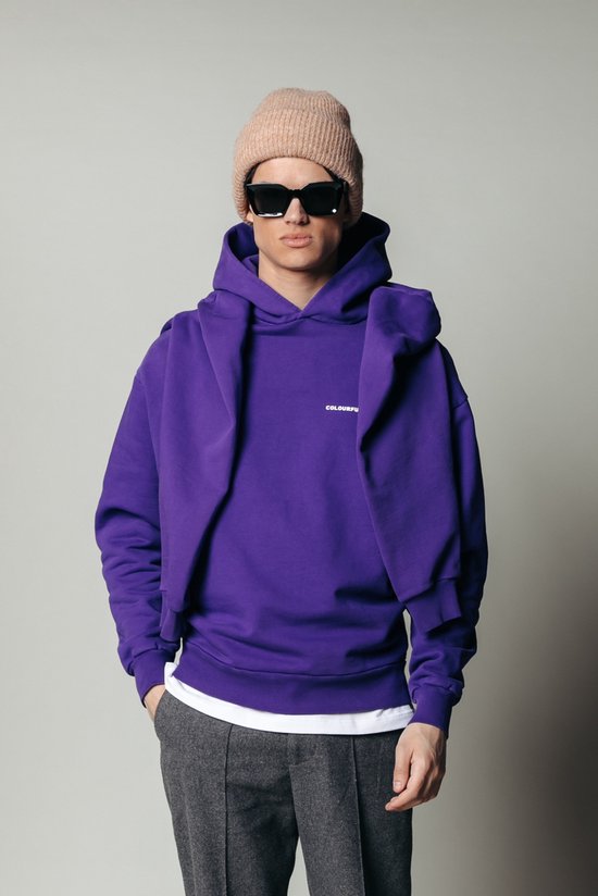 Colourful Rebel Uni Logo Relaxed Clean Hoodie - S