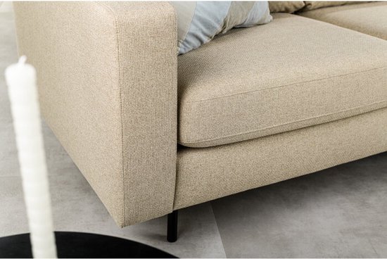 Canapé d'angle Jens tissu Dillon - Beige | PAR-OLAF