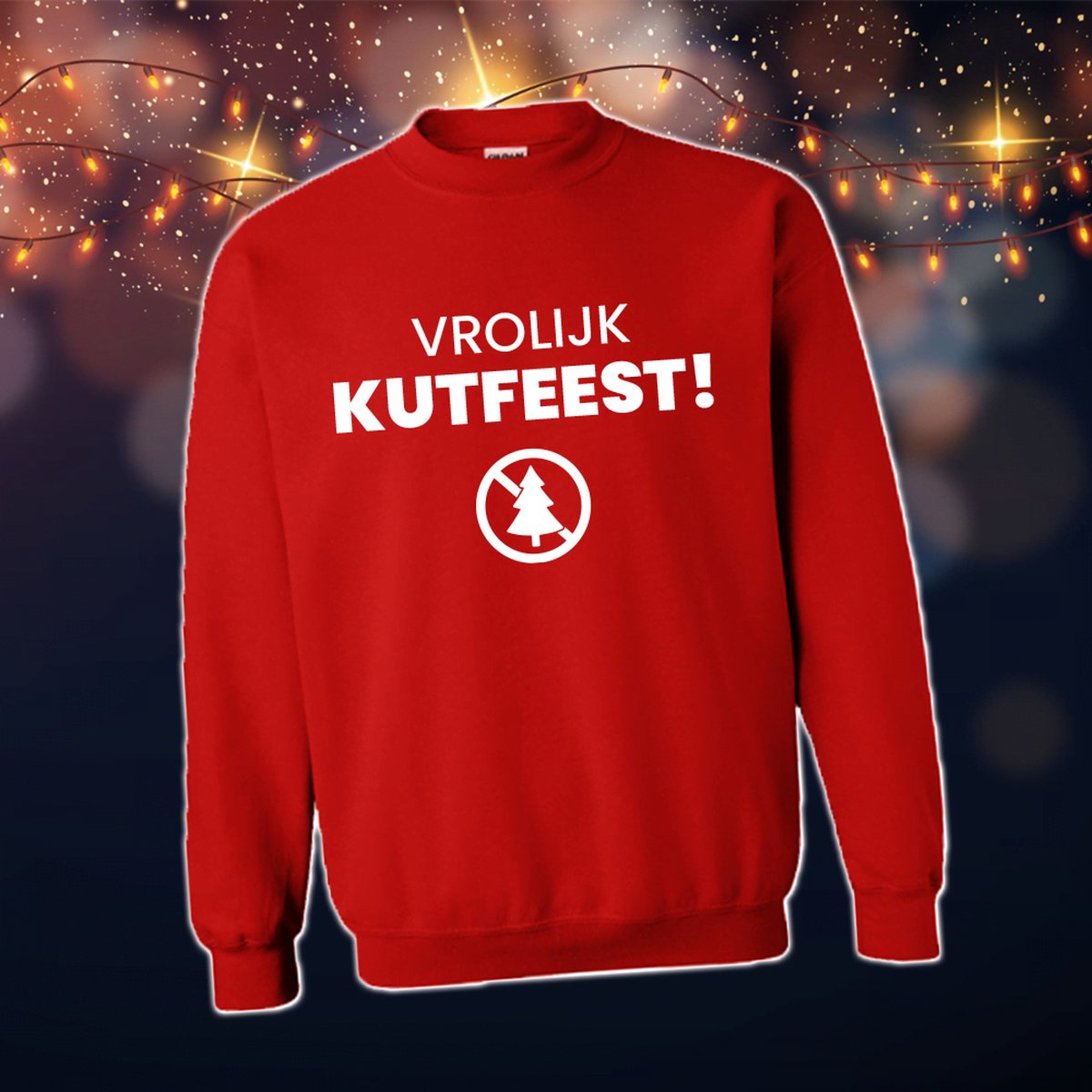 Foute Kersttrui Dames & Heren - Kersttrui met tekst Vrolijk K*T feest | Kersttrui Maat M | Kersttrui Dames - Kersttrui Heren - Grappige Kersttrui met tekst | Namengigant | Incl. 2 jaar garantie