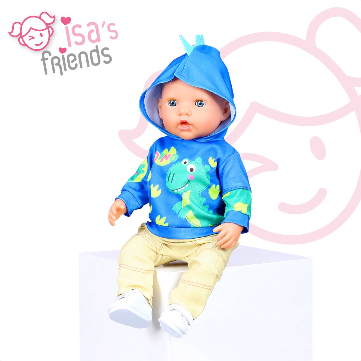 Isa's Friends® - Poppenkleding - Kleertjes geschikt voor o.a. BABY born - 43 cm — afbeelding 7