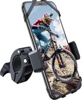 telefoonhouder voor op de fiets, motorfiets, met 360 graden draaibaar, voor alle 3,5-6,7 inch mobiele telefoons enen GPS