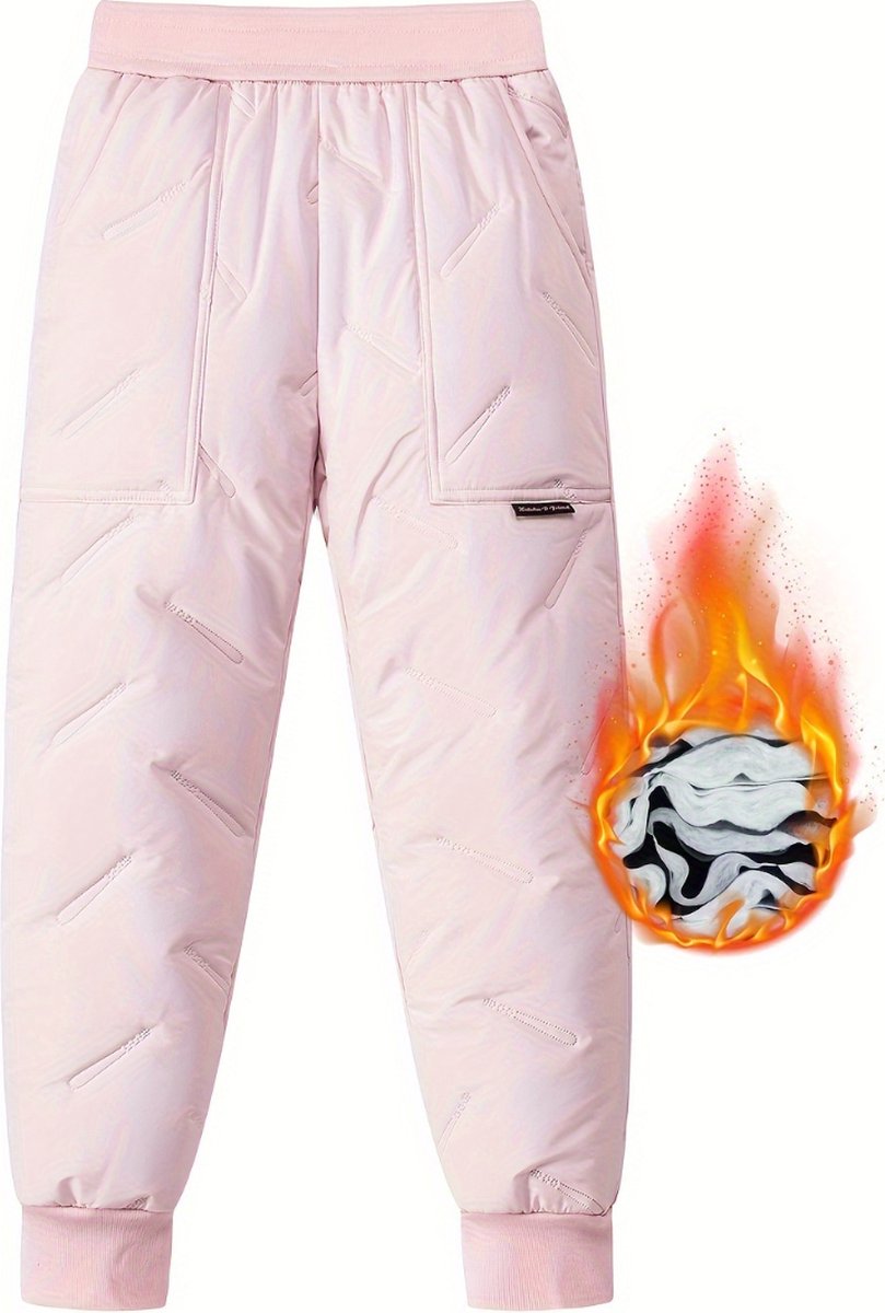 Livano Skibroek Skipak Snowboard Broek Winterbroek Sneeuwbroek Kinderen Meisjes Wintersport – 11 tot 12 Jaar Roze