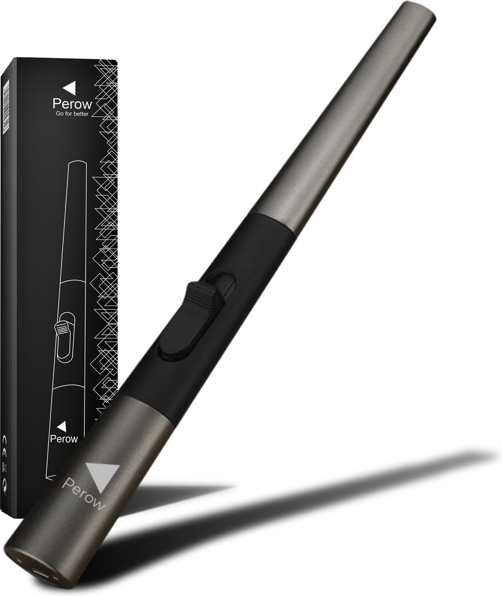 Goedkoopste Oplaadbare Lange Elektrische Aansteker - Duurzame Plasma Aansteker – Luxe Aansteker - Inclusief Cadeauverpakking - BBQ – Kaarsen - Zwart