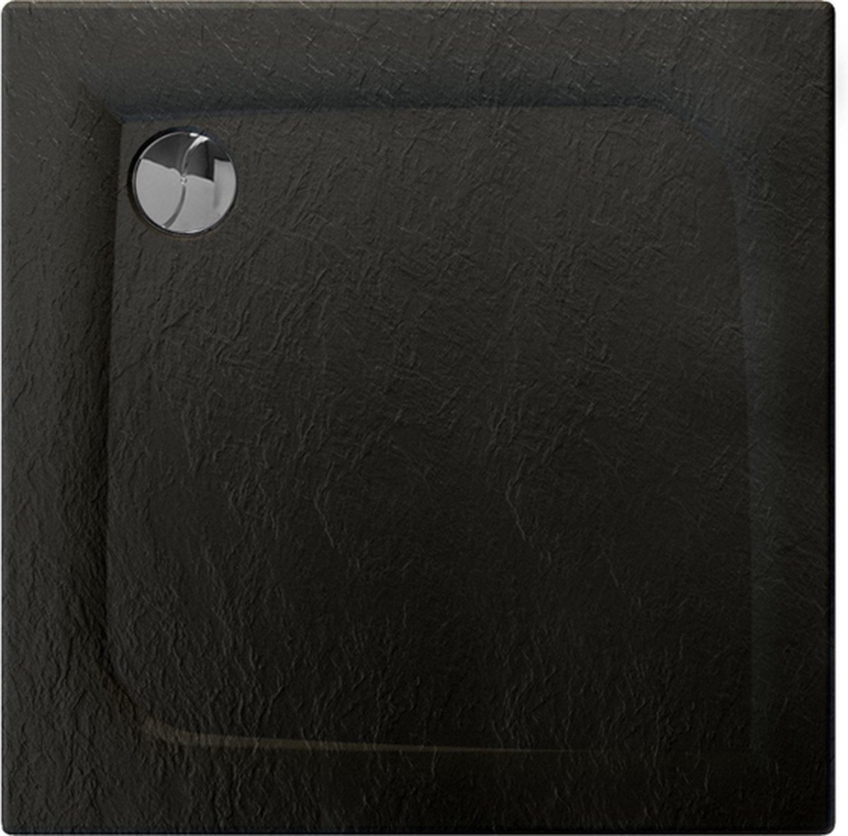 Allibert Mooneo douchebak 80x80cm vierkant zwart
