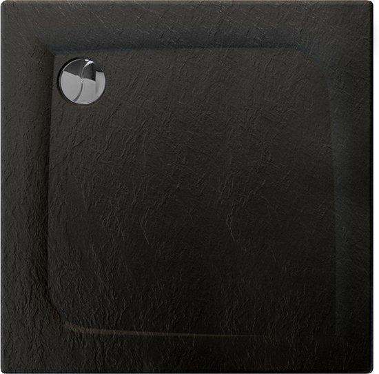Receveur de douche Allibert Mooneo 80x80cm carré noir