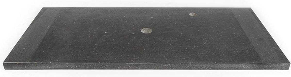Saniclass Noche Wastafelblad - 100x46cm - 1 kraangat - 1 sifonuitsparing - basalt gepolijst