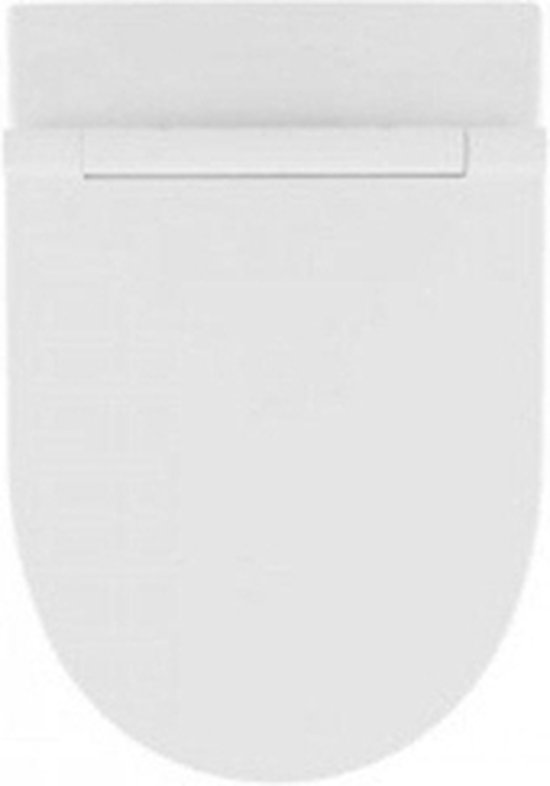 QeramiQ Salina Hangtoilet - Met softclose wc-bril - Spoelrandloos - Keramiek - Wit