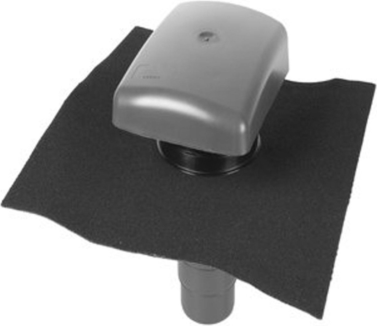 Ubbink Ubiflex rioolontspannings pan + adapter zwart