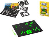 Playos® - UV Tekenbord - Glow in the Dark - 29 x 21 cm - UV Marker - met Templates - Tekenpad - Magic Drawing - Tekentablet