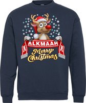 Pull de Noël Alkmaar | Ugly Christmas Pull Femme Homme | cadeau de Noël | Supporter de l'AZ Alkmaar | Marine | taille 116/128