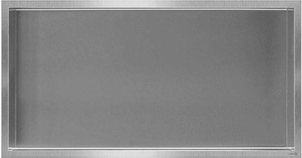 Looox BoX nis - 60x30x7cm - inbouw - RVS