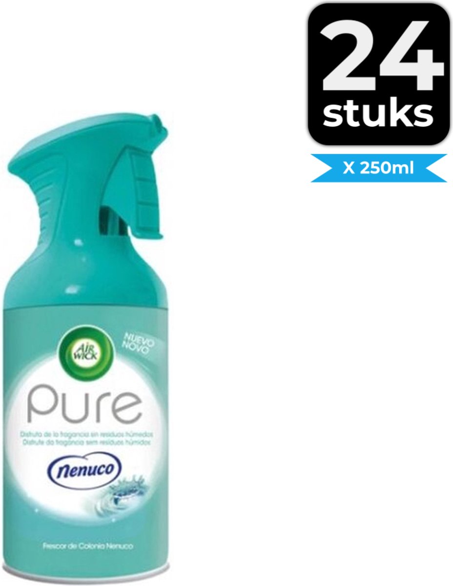 Air Wick Pure Nenuco Luchtverfrisserspray - Voordeelverpakking 24 stuks