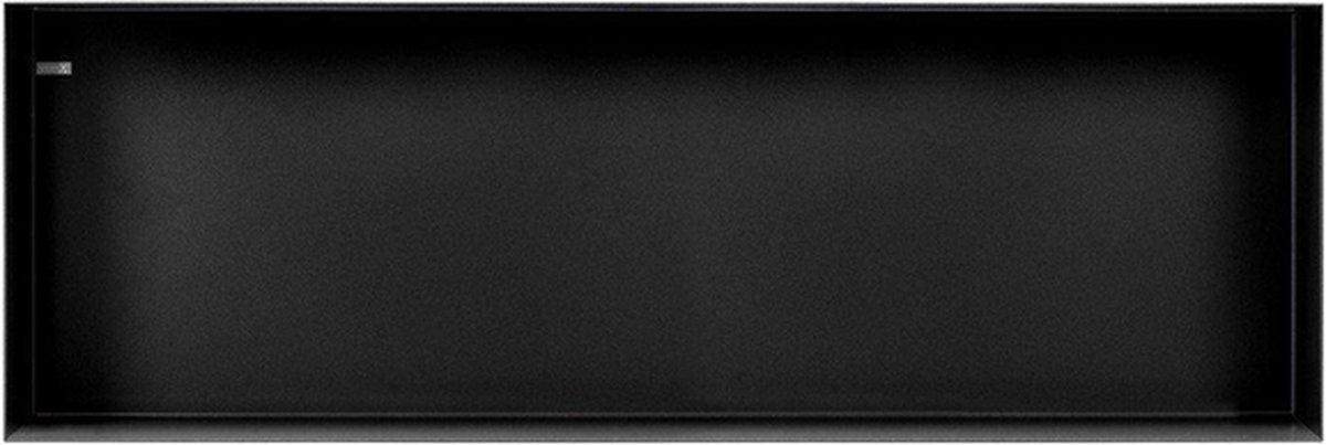 Looox Colour BoX inbouwnis - 90x30x10cm - RVS Zwart mat