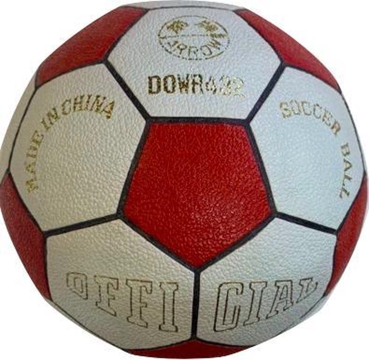 Indoor Voetbal Zaalsport - Official Wit/Rood - Nr. 4