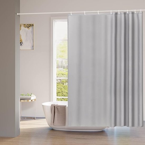 Douchegordijn, 180 x 180 cm, badgordijn, antischimmel, antibacterieel