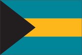 VlagDirect - Bahamaanse vlag - Bahama's vlag - Bahamas vlag - 90 x 150 cm.