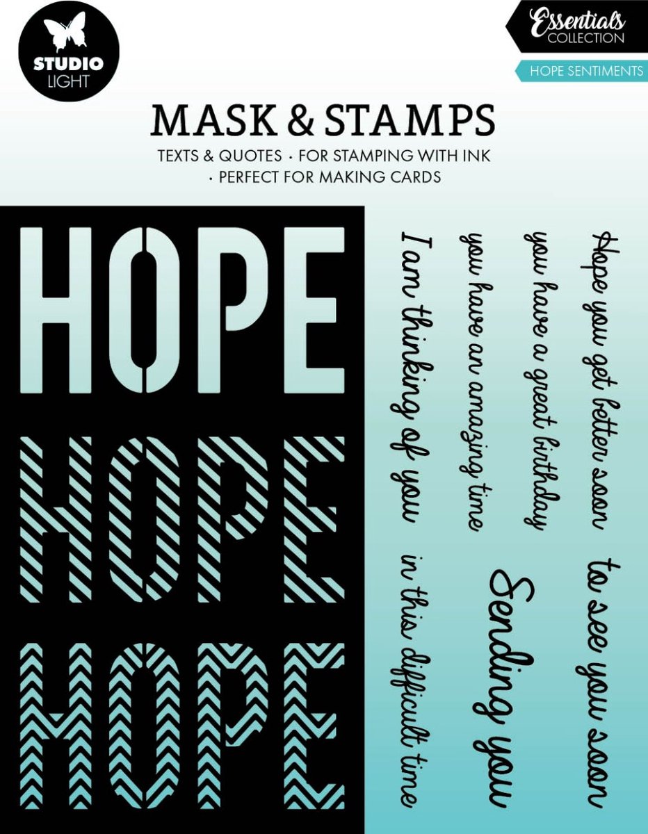 Mask & Stamp Hope sentiments - Essentials nr. 05