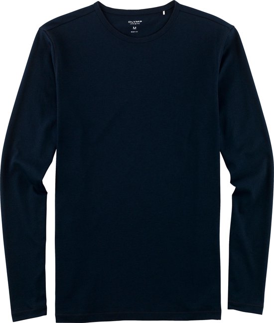 OLYMP Casual modern fit T-shirt - marineblauw - Maat: XL
