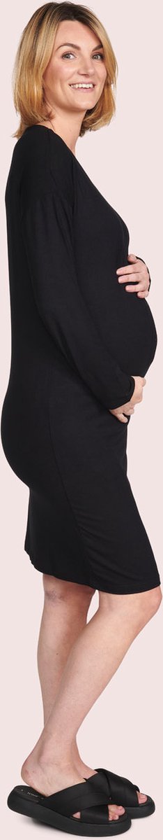 Bamboo lange mouwen zwangerschapsjurk 3XL