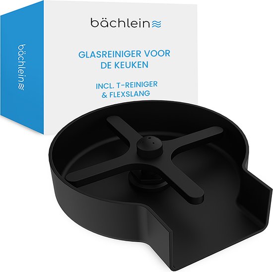 Foto: B chlein glasreiniger mat zwart glazenspoeler van roestvrij staal glazendouche inclusief t verdeler en flexibele slang automatische spoeler voor de keuken