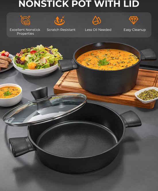 Steelpan met deksel 160mm 1.40 Ltr Spring 0415510616 Brigade