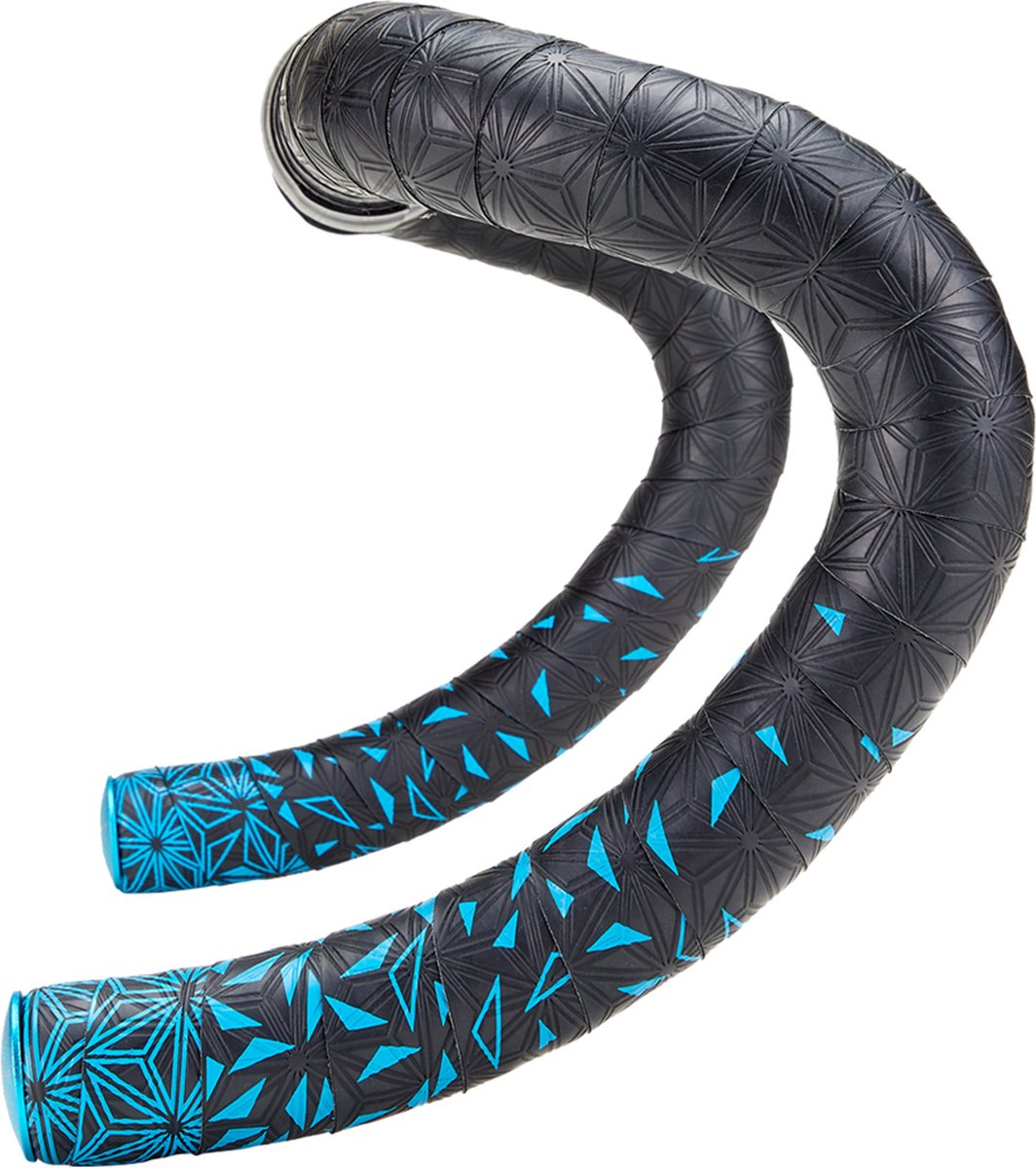 Supacaz Super Sticky Kush stuurlint - Star Fade neon blauw
