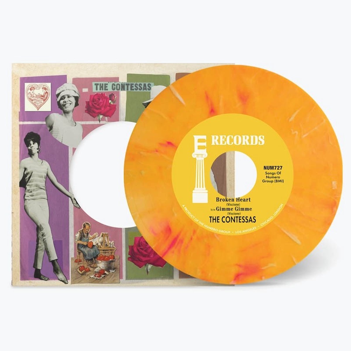 Contessas - Broken Heart / Gimme Gimme (LP) (Coloured Vinyl)