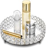 Vanity Tray Silver Trays Decorative, Makeup Holders For Dressing Table Trinket Tray Mirroring Tray, Multifunctional Dish For Perfume, Jewelry, Candle And Cosmetics