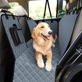 Hondendeken voor auto-achterbank, autostoelhoes met achterbank/kofferbak, met veiligheidsgordel, scheurbestendig, waterdicht, wasbare zijbescherming, geschikt voor de meeste auto's en SUV's