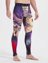 Mannen Sneldrogende Cool Compressie Fit Panty Leggings Tailleband - Sportlegging