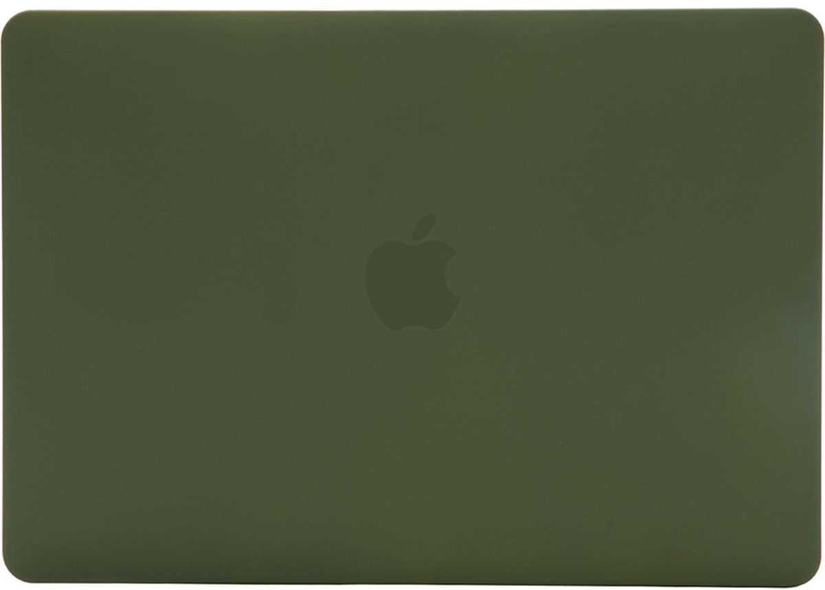 Mobigear Laptophoes geschikt voor Apple MacBook Air 15 Inch (2023-2025) Hoes Hardshell Laptopcover MacBook Case | Mobigear Cream Matte - Avocado - Model A2941 / A3114 / A3241