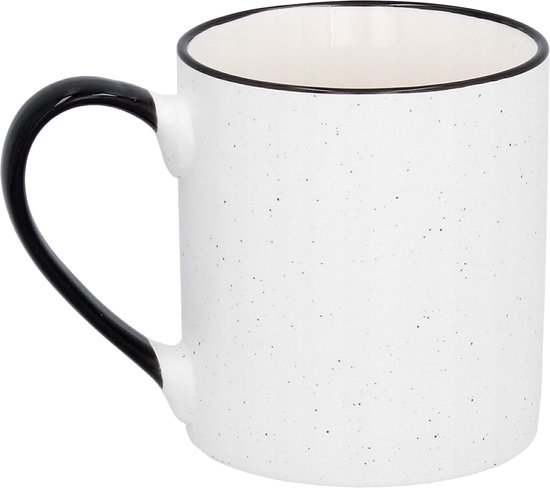 Dekohelden24 Porseleinen kerstmokken als set van 3, hoogte: 10 cm - 8 cm, inhoud 350 ml