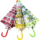 Kinderparaplu - lieveheersbeestjes - opent automatisch - paraplu voor kinderen - Kerstcadeau Sinterklaas schoencadeautje