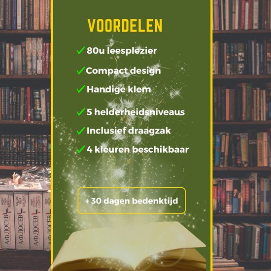 Tbrands® - LED Leeslampje met Klem - voor Boek - Amber licht - USB Oplaadbaar - Voor in Bed van Tbrands — afbeelding 5