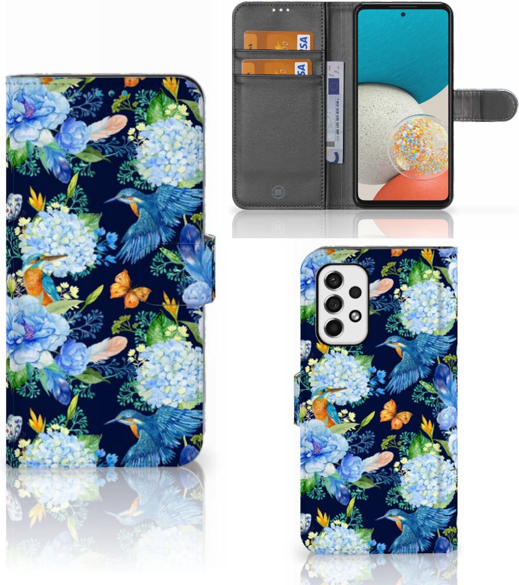 Telefoonhoesje met Pasjes voor Samsung Galaxy A53 IJsvogel