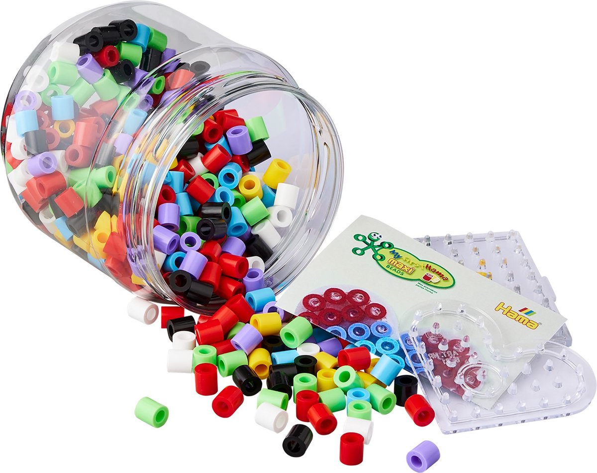 Hama 8792 Emmer met 400 maxi-kralen en prikborden — afbeelding 5
